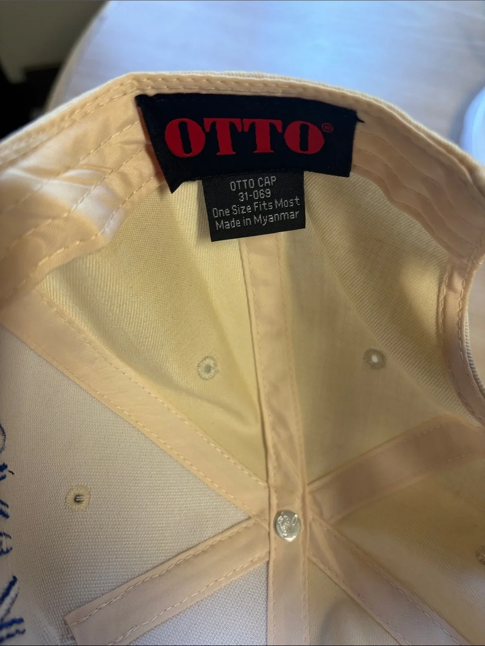 AM I OKAY? Embroidered Two-Tone Kids Cap - Yellow & Navy Megan Moroney